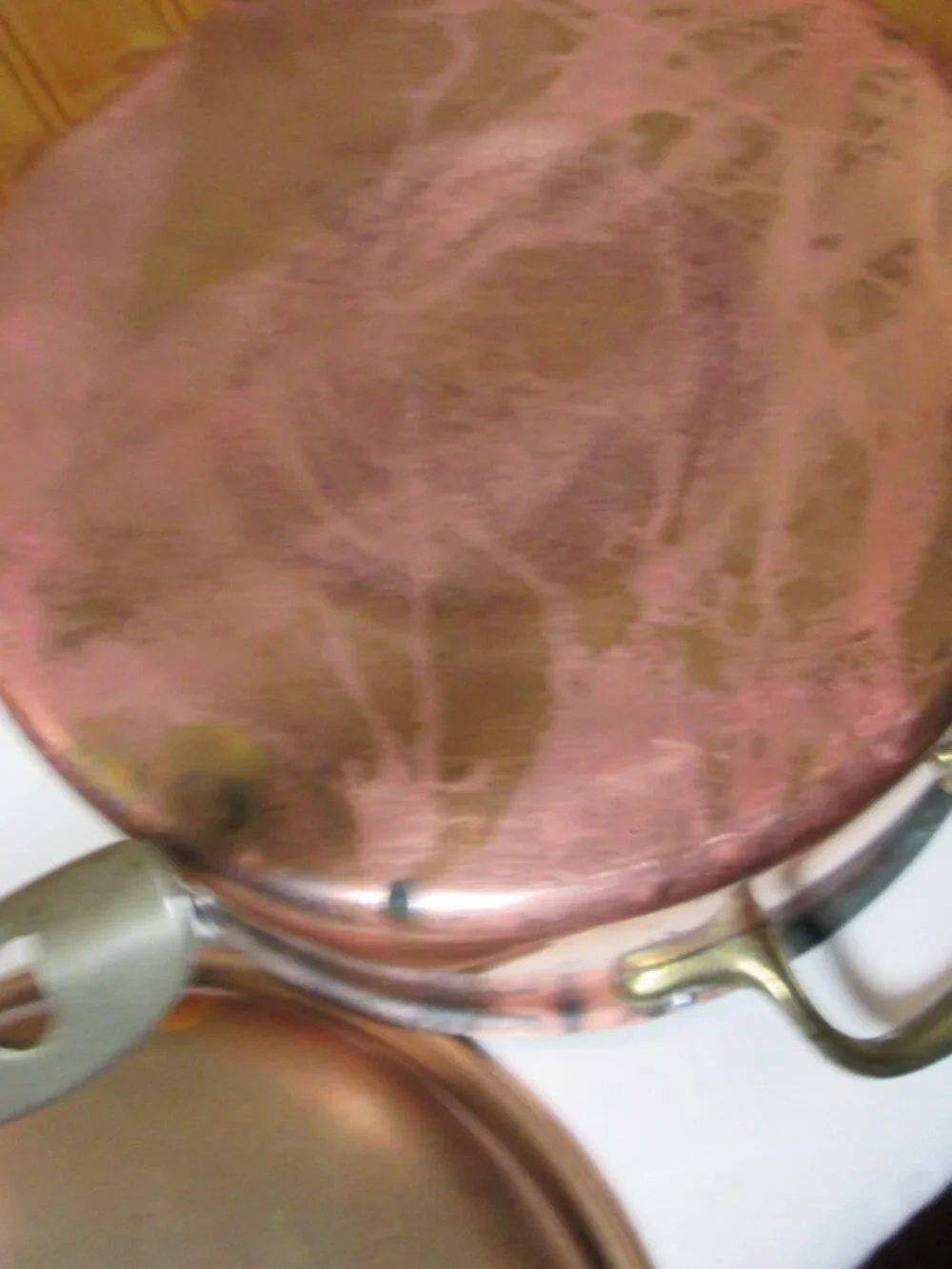 Vtg copper md/ France 4 pc Pots pans De-la Cuisine Dutch oven lid 2 qt pan n lid